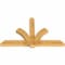 Ekena Millwork Redmond Rough Sawn Timber Gable Bracket, Western Red Cedar, 72"W x 45"H x 4"D x 6"F, 15/12 Pitch GBW072X45X0406RED00RWR - alternate 3